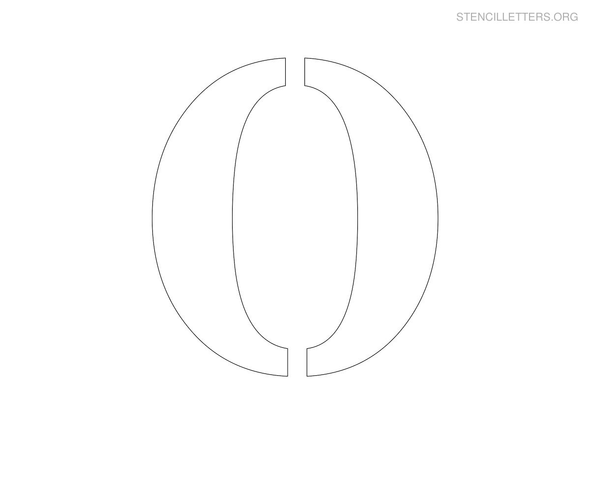Letter O Printable Alphabet Stencil Templates Stencil Letters Org
