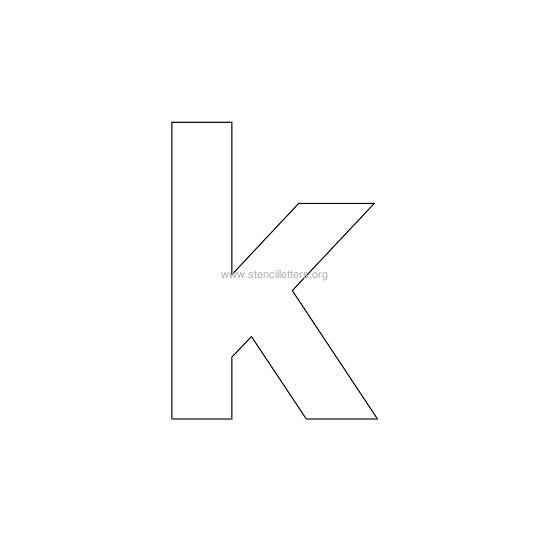 bold stencil letter k