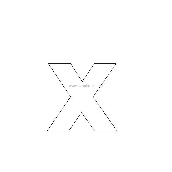 bold stencil letter x