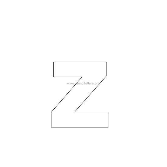 bold stencil letter z