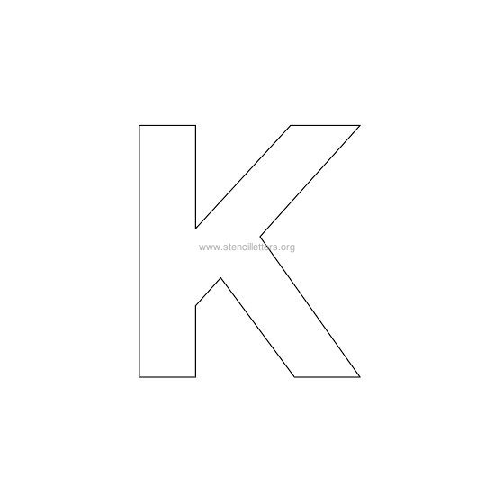 bold stencil letter k