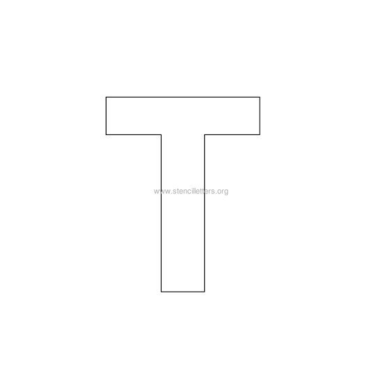 bold stencil letter t