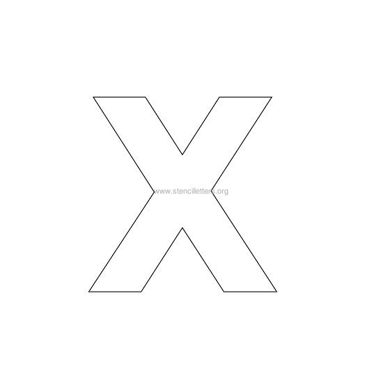 bold stencil letter x