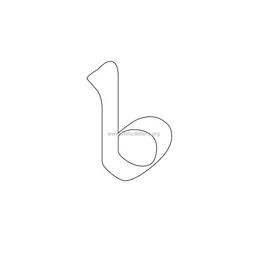 celtic stencil letter b