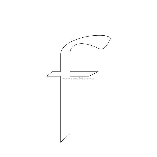 celtic stencil letter f