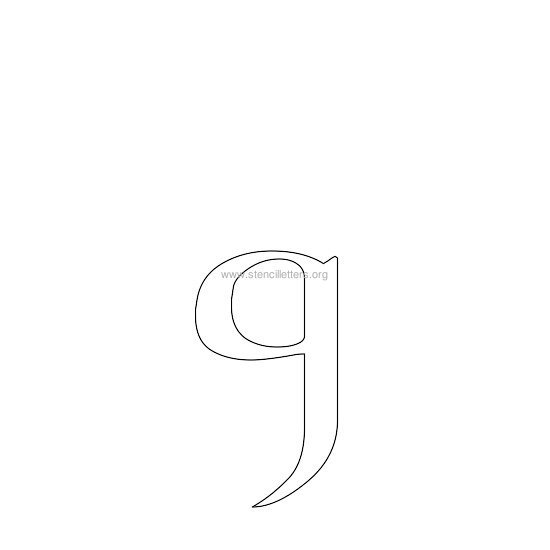 celtic stencil letter g