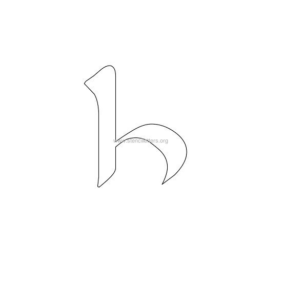 celtic stencil letter h