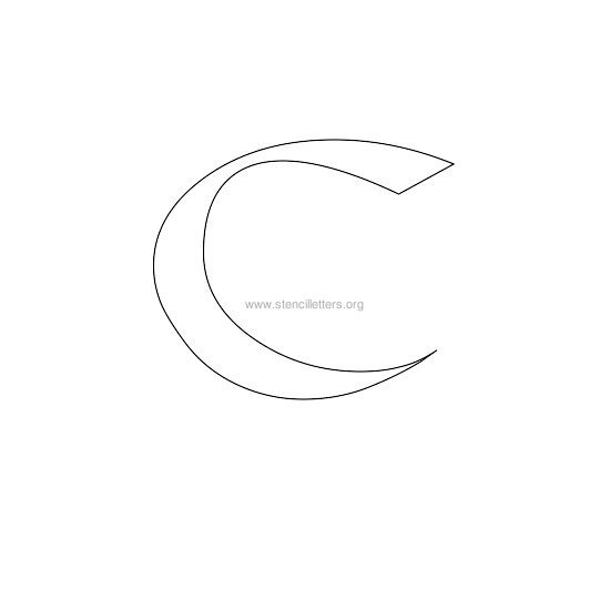 celtic stencil letter c