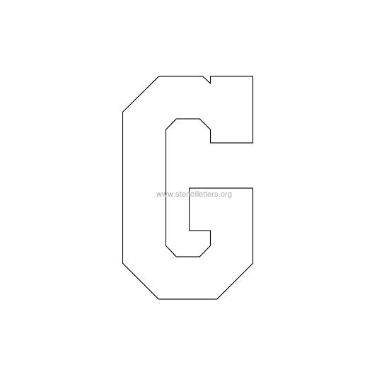 varsity stencil letter g