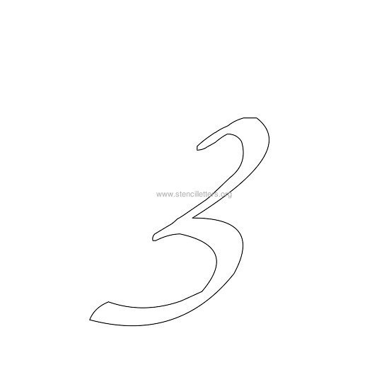 lowercase calligraphy wall stencil letter z