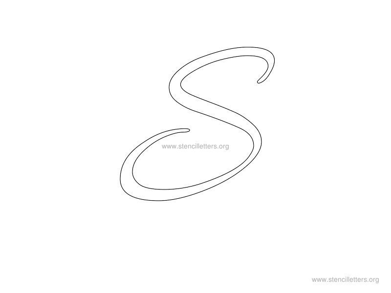 Cursive Wall Letter Stencils To Print Stencil Letters Org