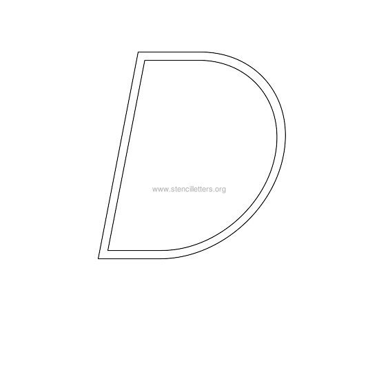 uppercase italic wall stencil letter to Print