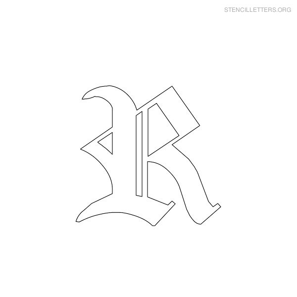 Stencil Letter Gothic R
