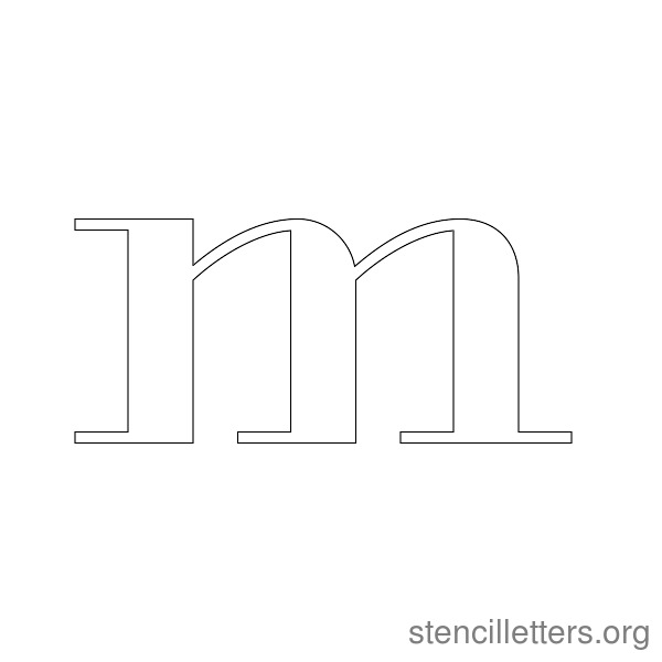 1920's Chic Serif Stencil Letters - Stencil Letters Org
