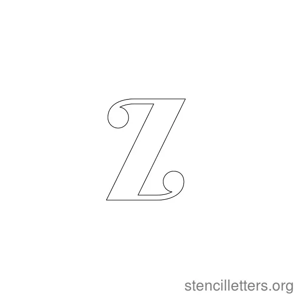 Zamira stencil letters: letter stencils and alphabets for