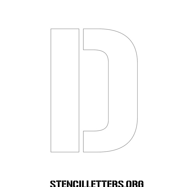 1970's Novelty Free Printable Letter Stencils with Outline Cutout ...