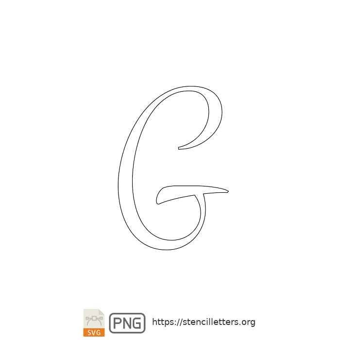 60's Type Brush Printable Letter Stencils SVG - Stencil Letters Org