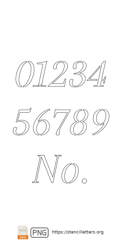 4 Tall Modern Style Number Stencils, 0-9 Number Stencils, Number Stencil  Set, Number Stencils for Wood, Number Stencils 