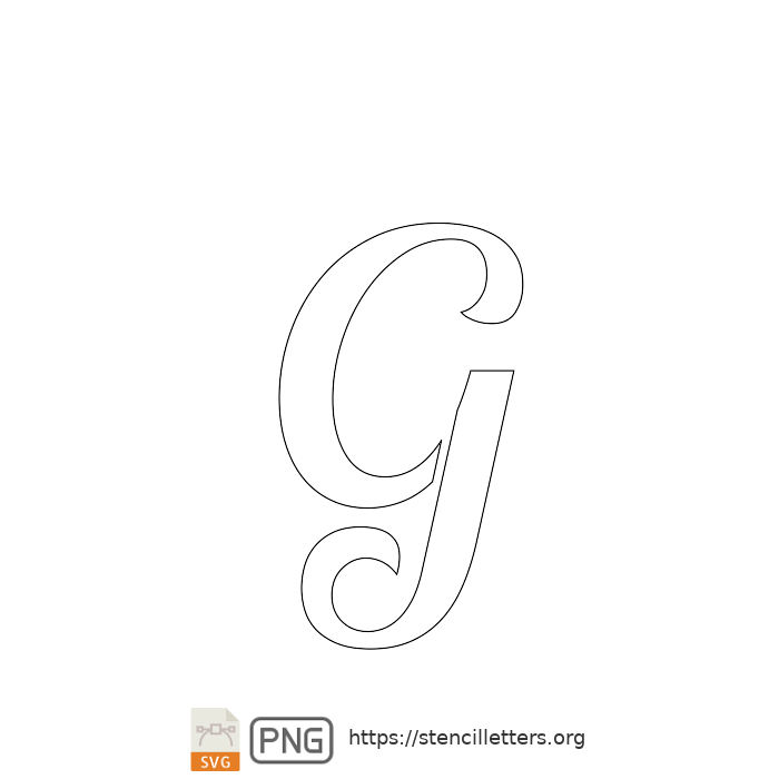 Connected Handwritten Italic Free Stencil Letters for Banners - Stencil ...