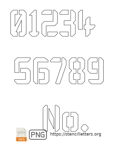 New Day Tech number stencils