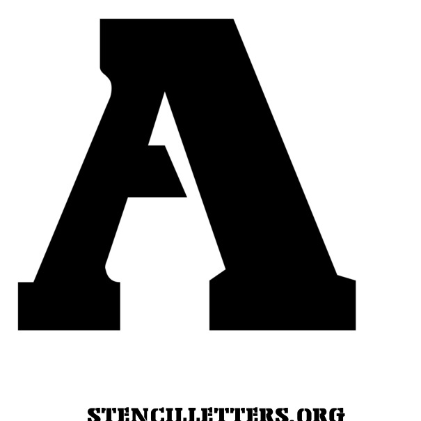 Air Force Army Free Printable Letter Stencils with Outline Cutout ...