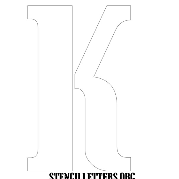 Army Crates Free Printable Letter Stencils with Outline Cutout Letters ...