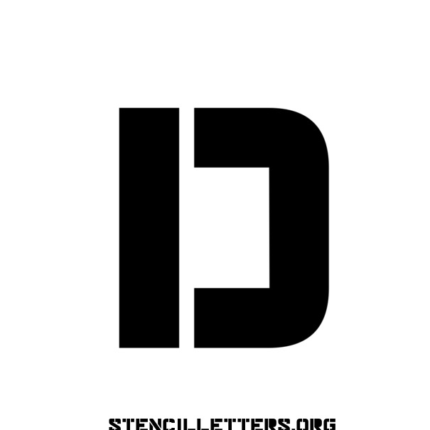 Army Major Free Printable Letter Stencils with Outline Cutout Letters ...