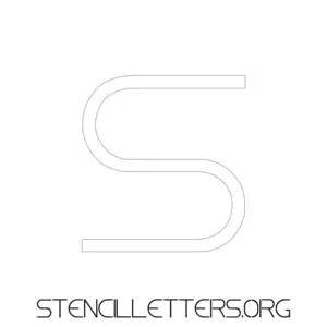 1 Inch Free Printable Individual 10 Elegant Lowercase Letter Stencils