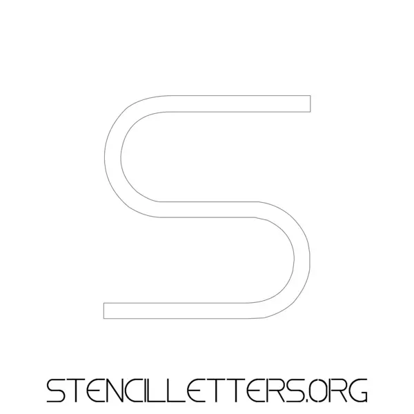 2 Inch Free Printable Individual 10 Elegant Lowercase Letter Stencils