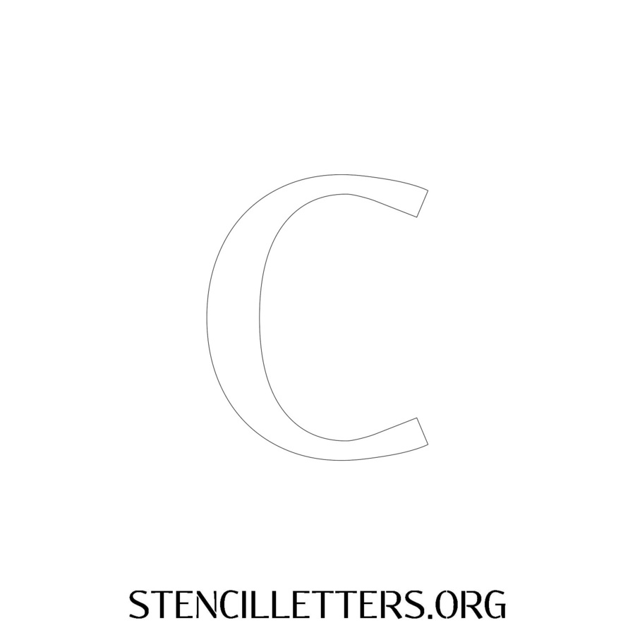 3 Inch Free Printable Individual 12 Elegant Lowercase Letter Stencils ...