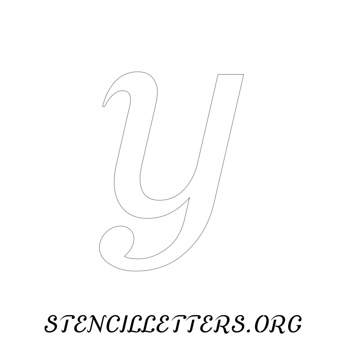 Inch Free Printable Individual Cursive Lowercase Letter Stencils