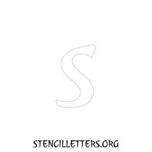 1 Inch Free Printable Individual 148 Cursive Lowercase Letter Stencils