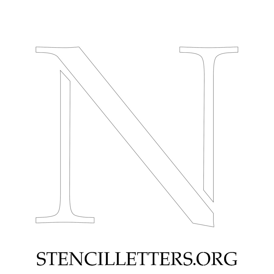 3 Inch Free Printable Individual 16 Elegant Uppercase Letter Stencils Stencil Letters Org 6360