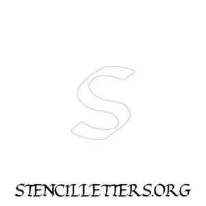 1 Inch Free Printable Individual 175 Calligraphy Lowercase Letter Stencils