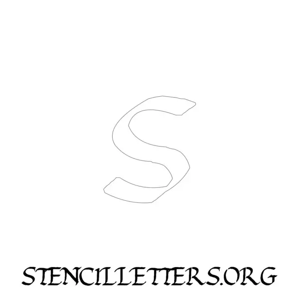 2 Inch Free Printable Individual 175 Calligraphy Lowercase Letter Stencils