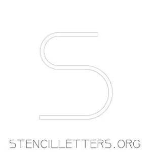 1 Inch Free Printable Individual 18 Elegant Lowercase Letter Stencils