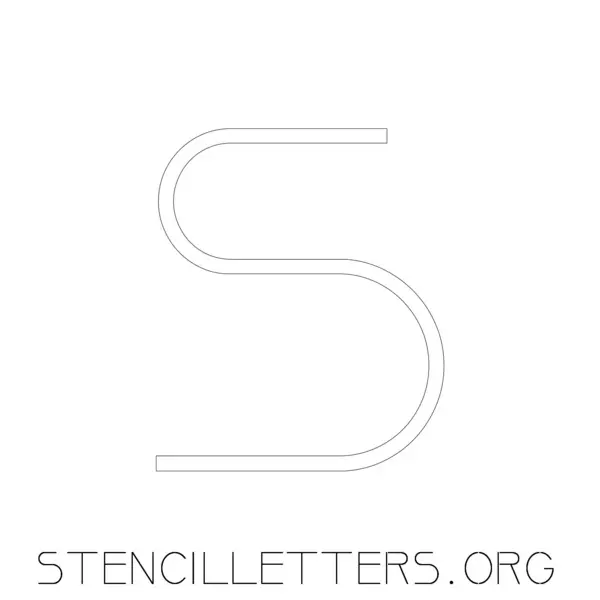 2 Inch Free Printable Individual 18 Elegant Lowercase Letter Stencils