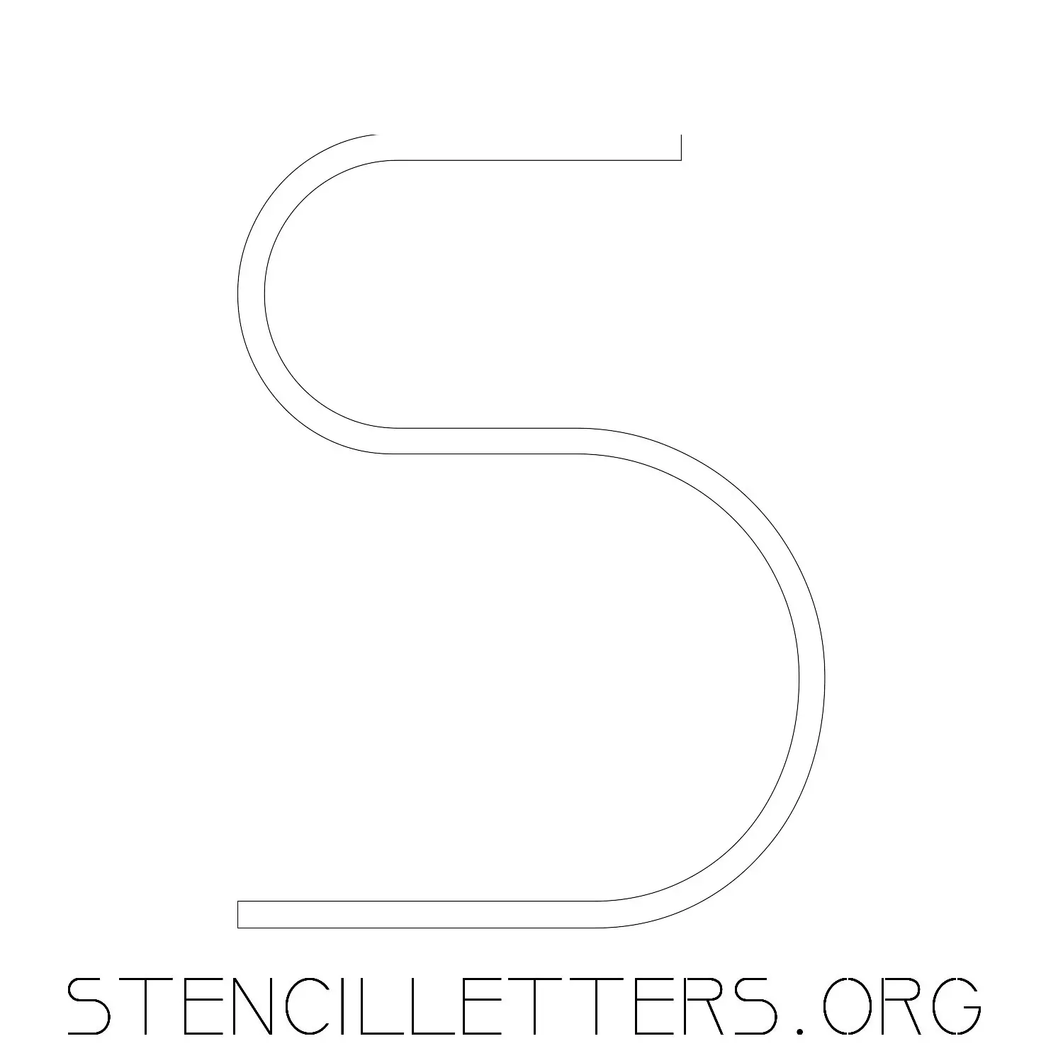 5 Inch Free Printable Individual 18 Elegant Uppercase Letter Stencils
