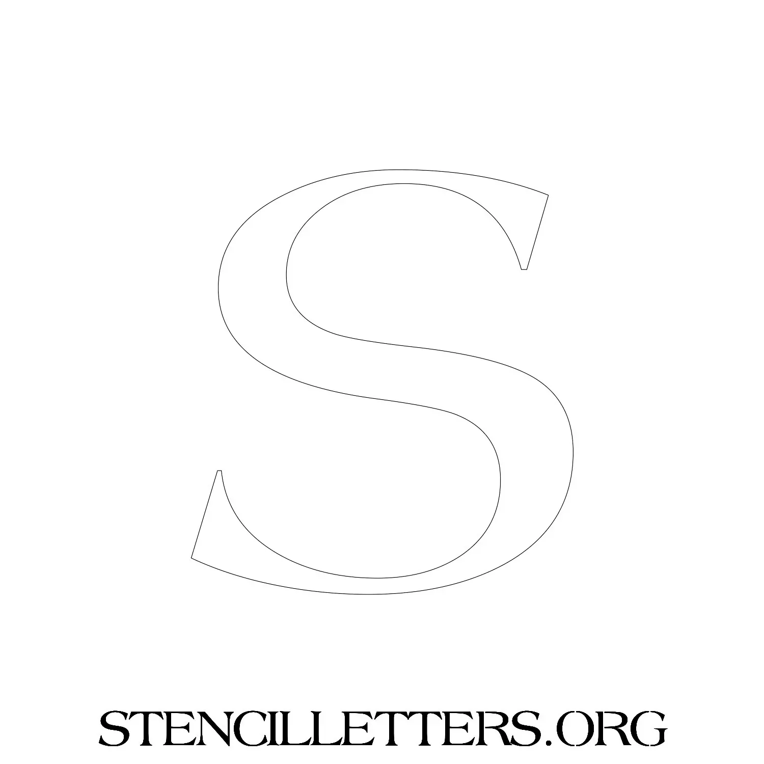 5 Inch Free Printable Individual 19 Elegant Lowercase Letter Stencils
