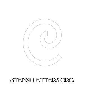 1 Inch Free Printable Individual 190 Italian Lowercase Letter Stencils ...