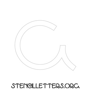 1 Inch Free Printable Individual 190 Italian Lowercase Letter Stencils ...