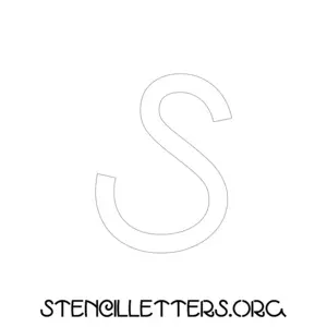 1 Inch Free Printable Individual 190 Italian Lowercase Letter Stencils