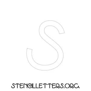 1 Inch Free Printable Individual 190 Italian Uppercase Letter Stencils