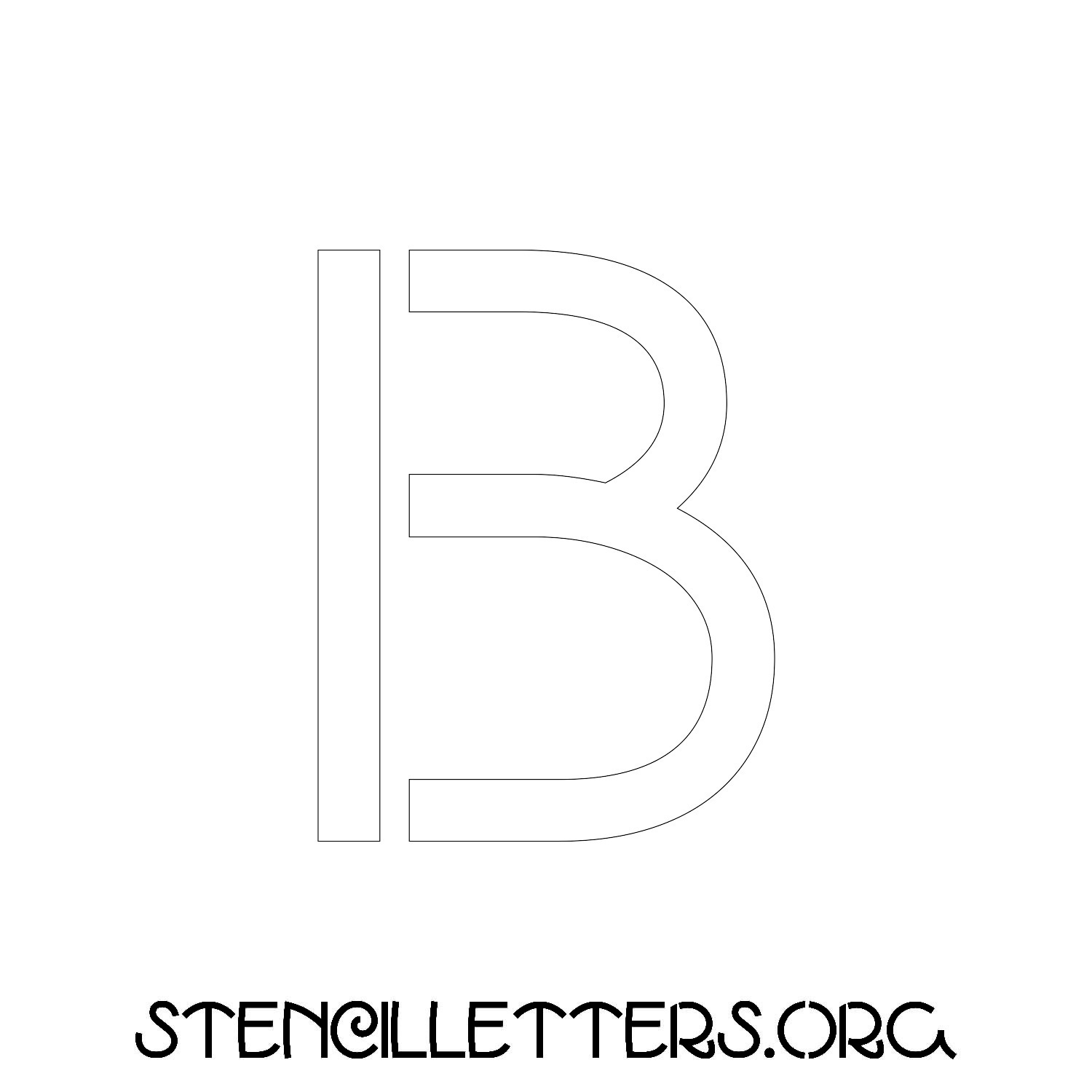 5 Inch Free Printable Individual 190 Italian Uppercase Letter Stencils ...