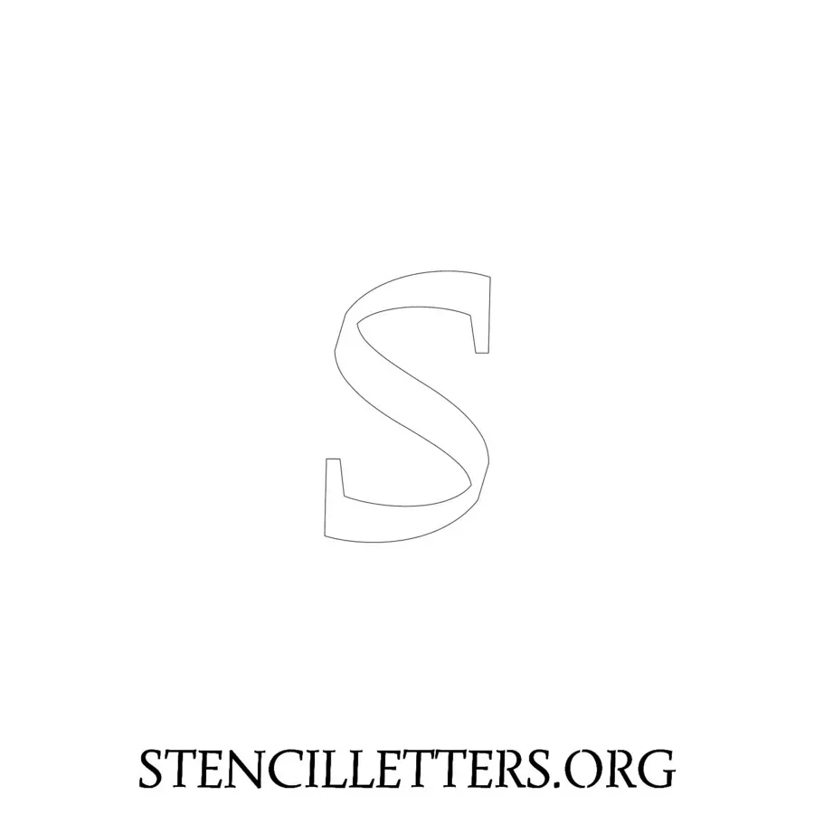 3 Inch Free Printable Individual 200 Italian Lowercase Letter Stencils