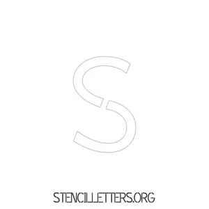 1 Inch Free Printable Individual 203 Light Stencil Lowercase Letter Stencils