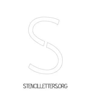 1 Inch Free Printable Individual 203 Light Stencil Uppercase Letter Stencils