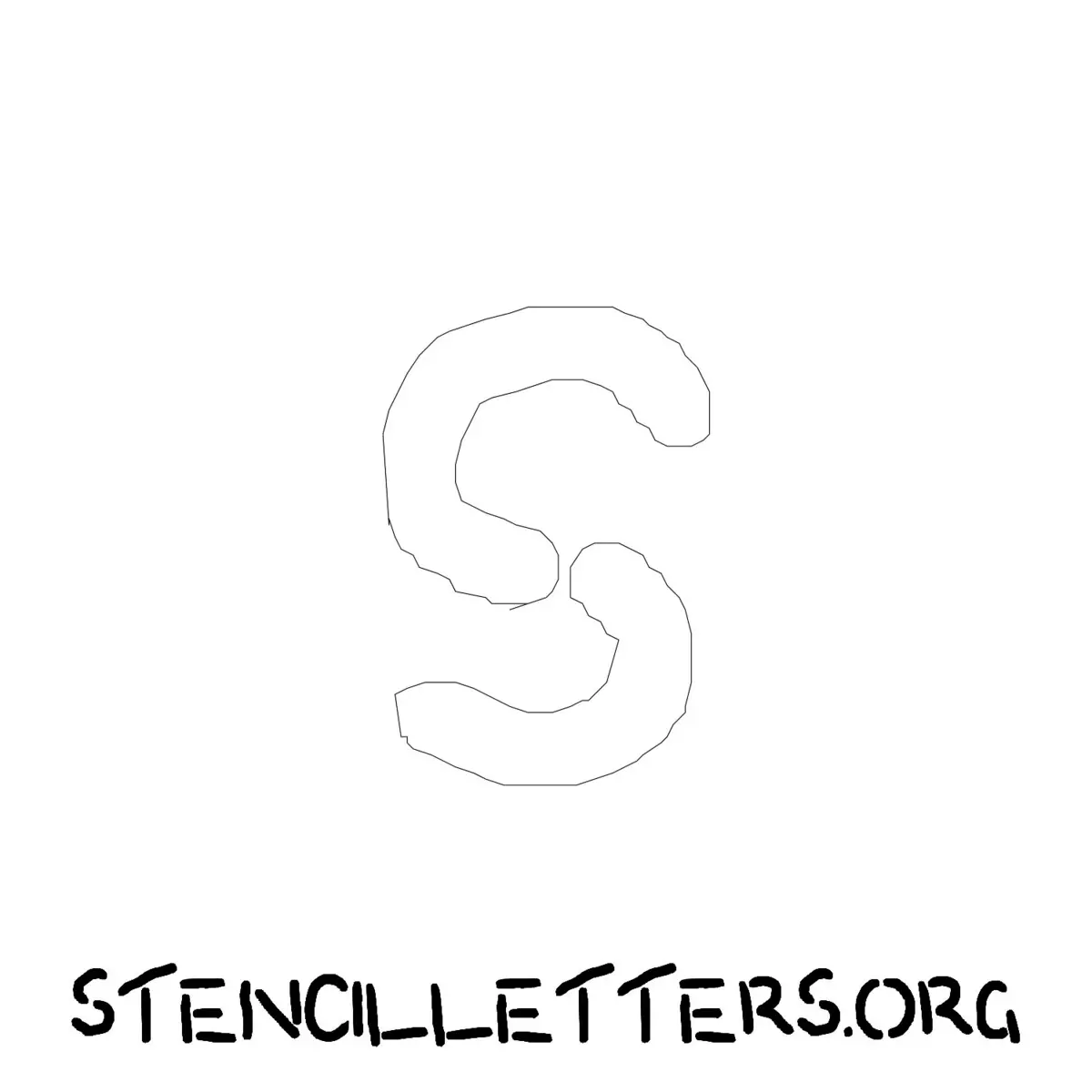 4 Inch Free Printable Individual 208 Pencil Lowercase Letter Stencils