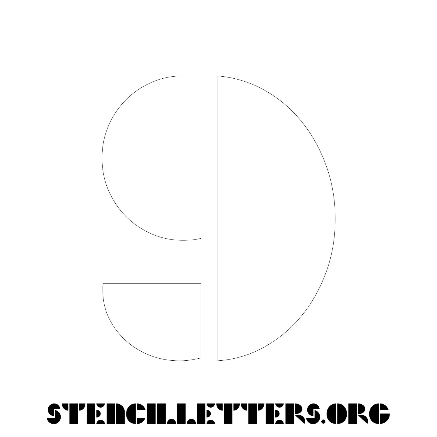 5 Inch Free Printable Individual 209 Art Deco Number Stencils