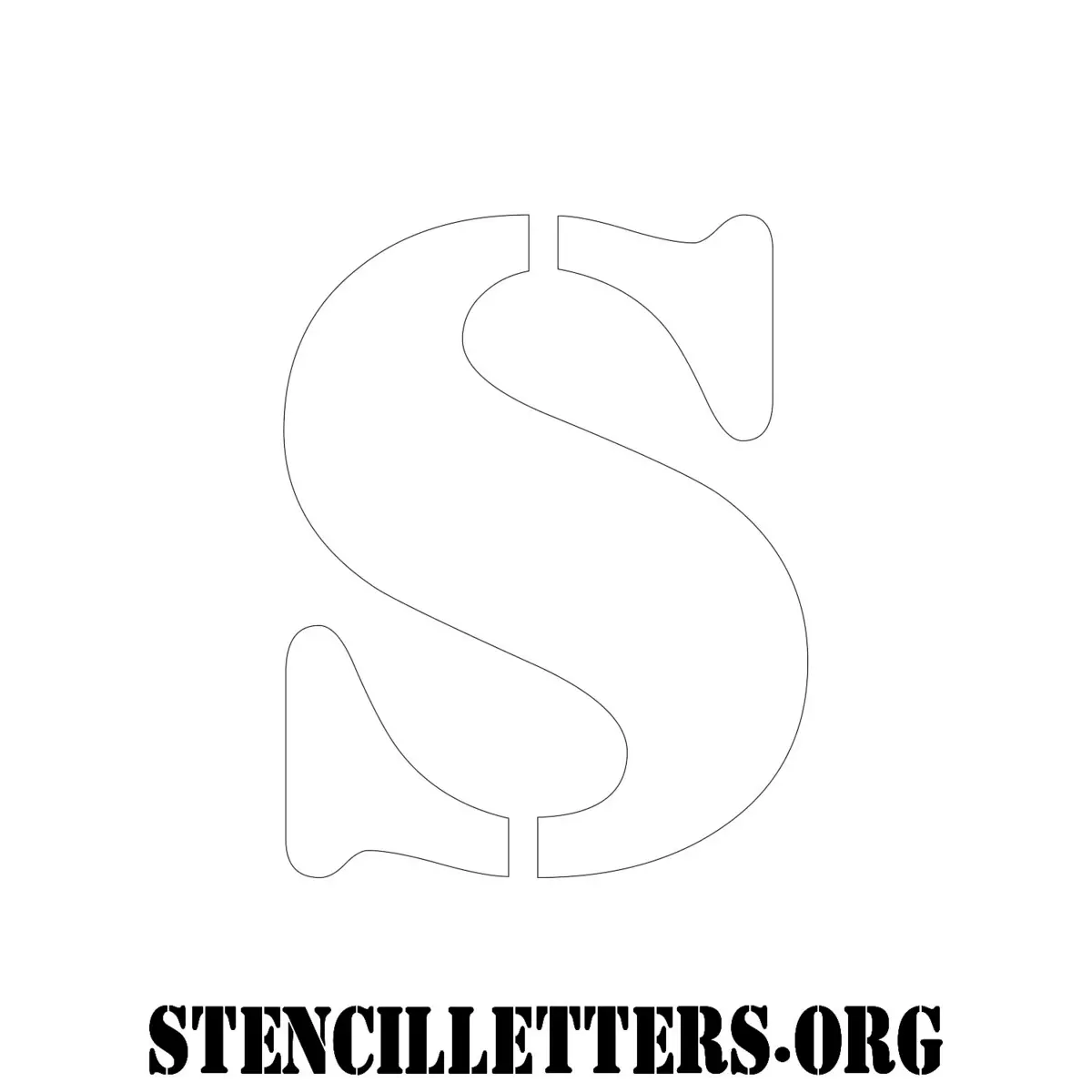 4 Inch Free Printable Individual 216 Army Lowercase Letter Stencils